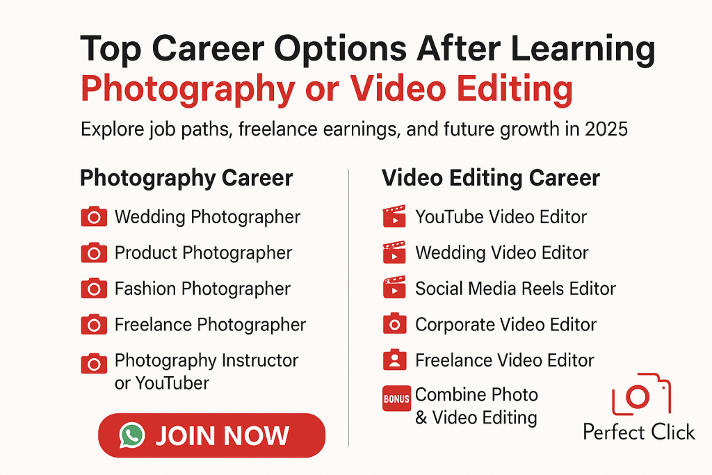 Top Career Options After Learning Photography or Video Editing