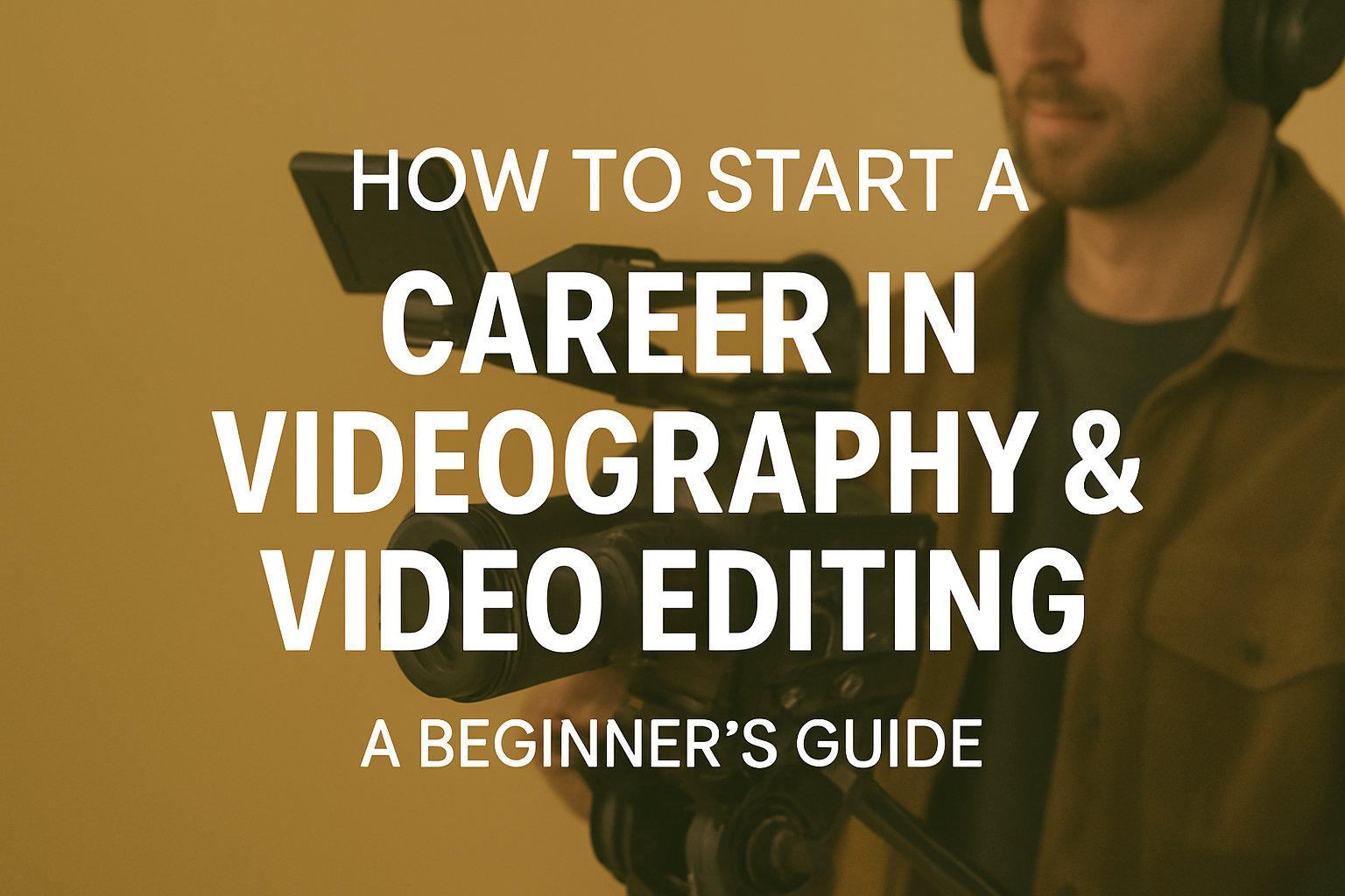 How to Start a Career in Videography & Video Editing: A Beginner’s Guide